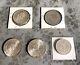 Coins De Mexico, Circulated Lot Of 5, 720.999 Silver, 1944-1995, Cool Lot