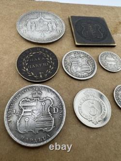 Coins Lot 8 Hawaii Kingdom Coin 1883, 1881, 1847. Coin 1 Dollar, 1/2, 1/4 More
