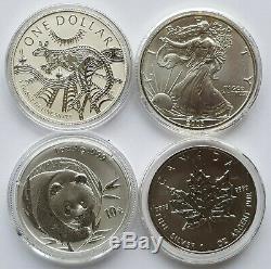 Coins of the World Four Silver One Ounce Coin Set Including Panda 23