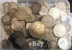 Collection Bulk Silver World Coins Various Types and Dates