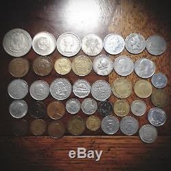 Collection Coins from Around the World Extinct Currency, RARE Coins Silver & mor