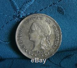Colombia 1883 50 Centavos Silver World Coin Nice South America Bogota