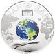 Cook Islands 2012 10$ Nano Earth The World In Your Hand Silver Coin