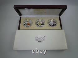 Cook Islands Hello Kitty 30th Anniversary $1 Silver Proof Coin Set KABUKI 2004