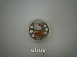 Cook Islands Hello Kitty 30th Anniversary $1 Silver Proof Coin Set KABUKI 2004