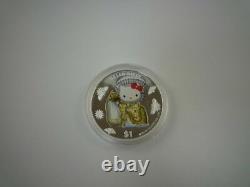 Cook Islands Hello Kitty 30th Anniversary $1 Silver Proof Coin Set KABUKI 2004