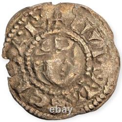 County of Sancerre Silver Denier Stephen II Of Champagne Feudal France Coin 14L