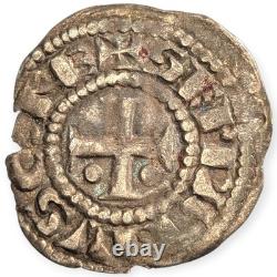 County of Sancerre Silver Denier Stephen II Of Champagne Feudal France Coin 14L