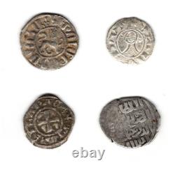 Crusades Four Silver Coin Collection Armenia Antioch Frankish