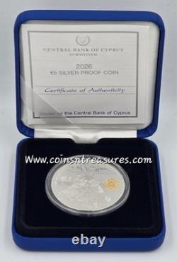 Cyprus 2026 Silver Proof coin Rigainas Castles