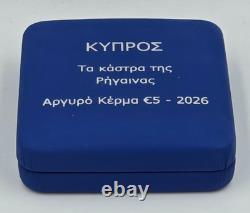 Cyprus 2026 Silver Proof coin Rigainas Castles