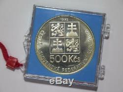 Czechoslovakia 1992 500 Korun Jan Amos Komensky Proof Silver World Coin