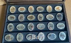 DANBURY MINT STERLING SILVER Wildlife Of The World Complete Collection 24 Coins