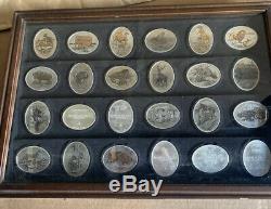 DANBURY MINT STERLING SILVER Wildlife Of The World Complete Collection 24 Coins