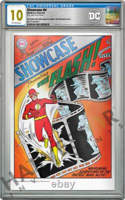 DC Comics Showcase #4 1st App Of Flash 35g Silver Foil Cgc 10 Gem Mint