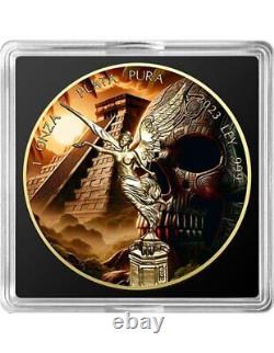 DEAD MAYAN EMPIRE Libertad 1 Oz Silver Coin Mexico 2023