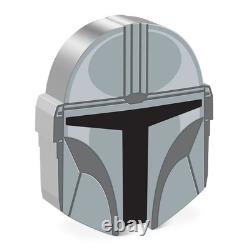 DIN DJARIN HELMET Mandalorian 1 Oz Silver Coin $2 Niue 2023