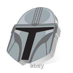 DIN DJARIN HELMET Mandalorian 1 Oz Silver Coin $2 Niue 2023