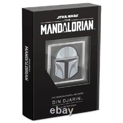 DIN DJARIN HELMET Mandalorian 1 Oz Silver Coin $2 Niue 2023