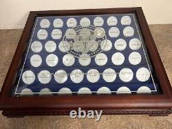 Danbury Mint Presidents Silver Commemoratives Display Case withJohn F Kennedy Coin
