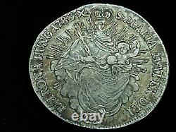 Detailed 1783 B Madona and Christ Hungarian Silver 1/2 Thaler