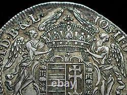 Detailed 1783 B Madona and Christ Hungarian Silver 1/2 Thaler