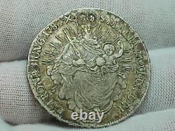 Detailed 1783 B Madona and Christ Hungarian Silver 1/2 Thaler