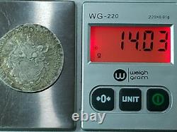 Detailed 1783 B Madona and Christ Hungarian Silver 1/2 Thaler