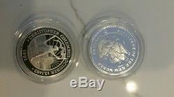 Discovery of the New world coin set Bahamas Jamaica Barbados 1991/2 silv. 4.2 oz