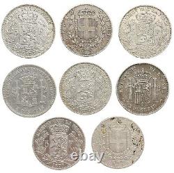 #E6907 Job Lot of Silver coins Spain, Italy, Belgium 199 g Full Silver