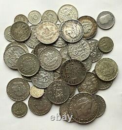 #E9902 231 g of full Silver coins Netherlands, Sweden & Netherlands Antilles