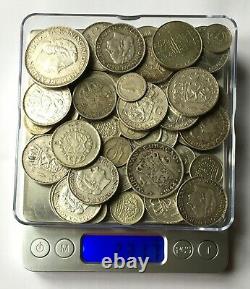 #E9902 231 g of full Silver coins Netherlands, Sweden & Netherlands Antilles