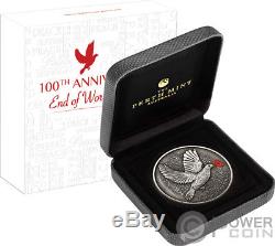 END OF WORLD WAR I 100th Anniversary 5 Oz Silver Coin 8$ Australia 2018