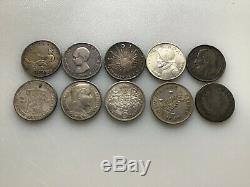 ESTATE SALE World Silver Coin Lots! 10 ITEMS! MUST SEE