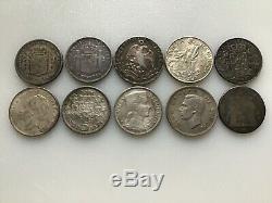 ESTATE SALE World Silver Coin Lots! 10 ITEMS! MUST SEE