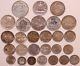 Earlier Dates World Coin Lot. 27- All Silver Coins. Most Early 1900's #p-04