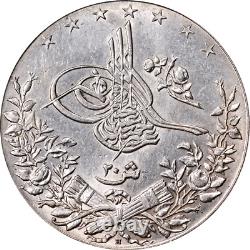 Egypt 1906 (1324) H Twenty (20) Qirsh ICG MS63 KM#296
