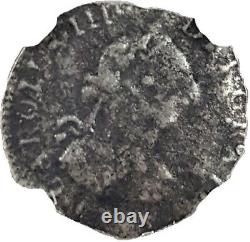 El Cazador NGC 1/2 Real Spanish Silver Mexico City Shipwreck Coin HIGH GRADE