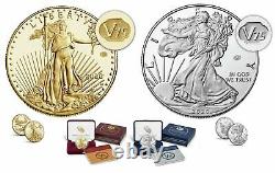 End of World War II 75th Anniversary American Eagle Gold + Silver Coin