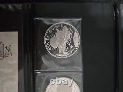 Equatorial Guinee 1958 Rare 3 Silver Coin Set With GOA 1000/1000