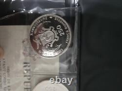Equatorial Guinee 1958 Rare 3 Silver Coin Set With GOA 1000/1000