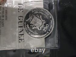 Equatorial Guinee 1958 Rare 3 Silver Coin Set With GOA 1000/1000