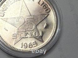 Esperanto Set 25 Steloj coins Both Types 1965 (CN) & 1959 (Silver) Rare