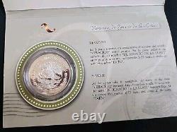 Estado De Veracruz 2nd Phase. 999 1 Oz With Certification Of Authenticy Mexico