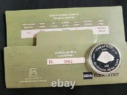 Estado De Veracruz 2nd Phase. 999 1 Oz With Certification Of Authenticy Mexico