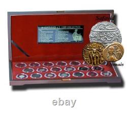 Exquisite Coin Collection 20 Coins From 20 Centuries A. D. + Display Case + Coa