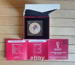 FIFA World Cup Qatar 2022 1 Oz Silver Coin Global with Certificate & Box