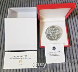 FOUR HORSEMEN of The Apocalypse 3 Oz Silver Coin 3000 Francs Cameroon 2019