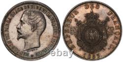 FRANCE Napoleon III 1853 AR Essai 5 Francs. PCGS SP58 Mazard 1635c (R5) Gad-731