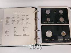 Fao Money Album 1980-1981-1982-1983 Green Album With Silver 6 Pages 28 Coins